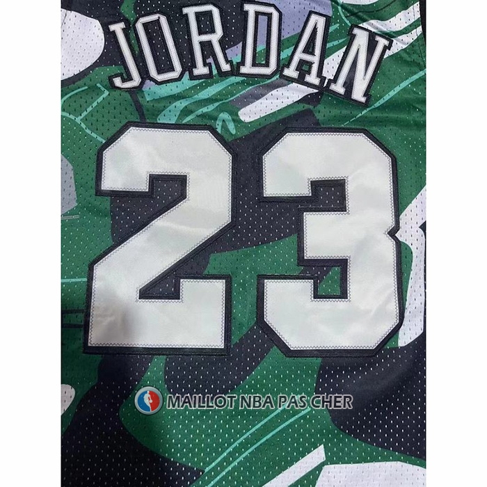 Maillot Chicago Bulls Michael Jordan NO 23 Mitchell & Ness Vert